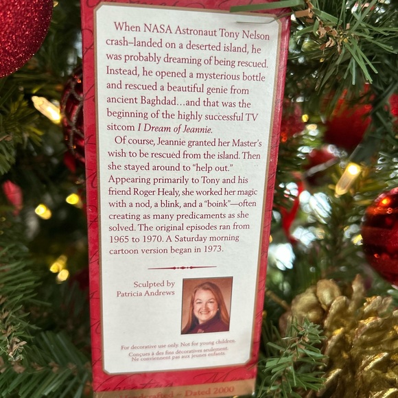 Hallmark Keepsake Jeannie Ornament in box - Picture 3 of 5